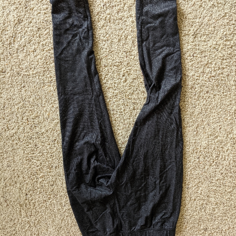 Sparkly black leggings